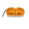 Truck-Lite Signal-Stat, Permastat, Incandescent, Yellow Rectangular, 2 Bulb, Marker Clearance Light, P2,  1211A-3 - alternate 4